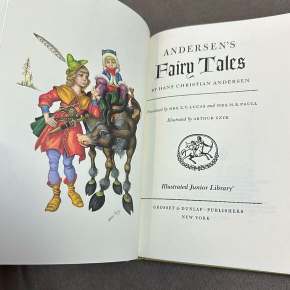 Fairy Tales Hans Christian Andersen Illustrated Junior Library Arthur Szyk Book - Picture 6 of 13